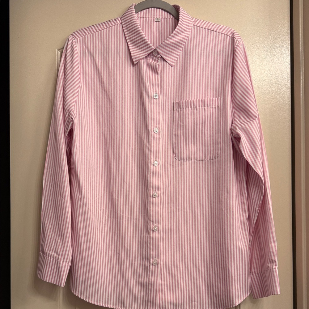 Women’s  Pink Striped Shirt